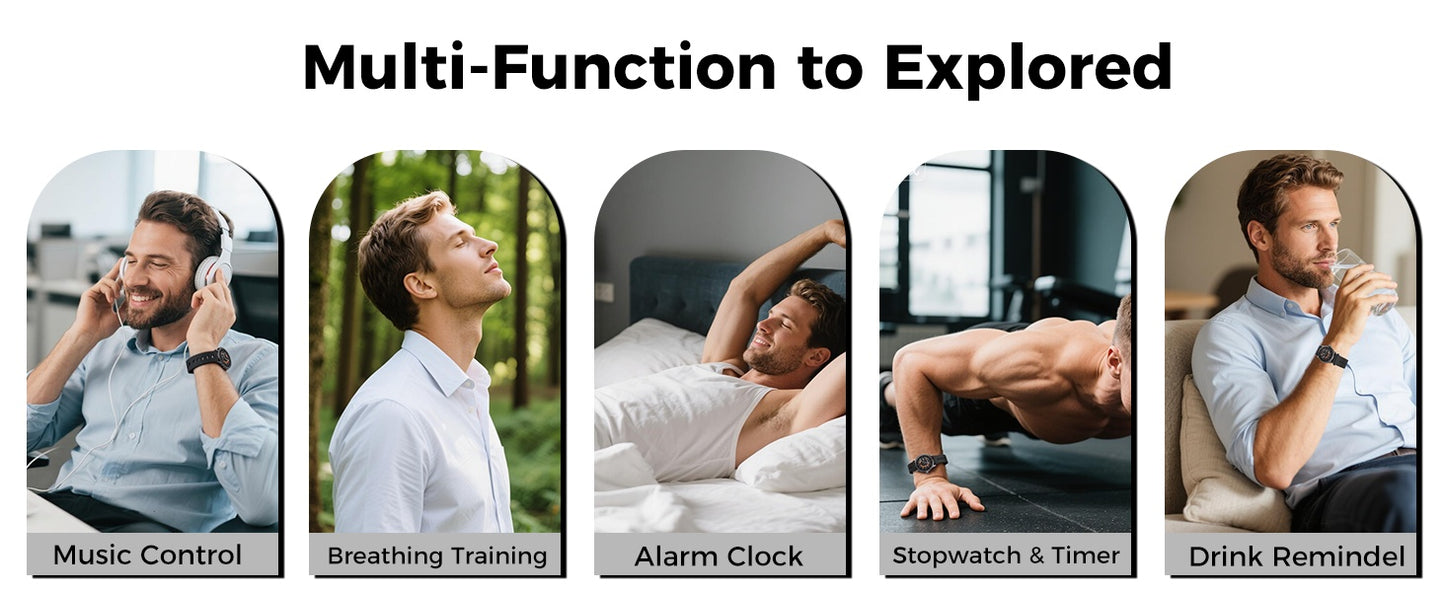 New 1.55-inch Disc Smart Watch Health Tracker Health Manager