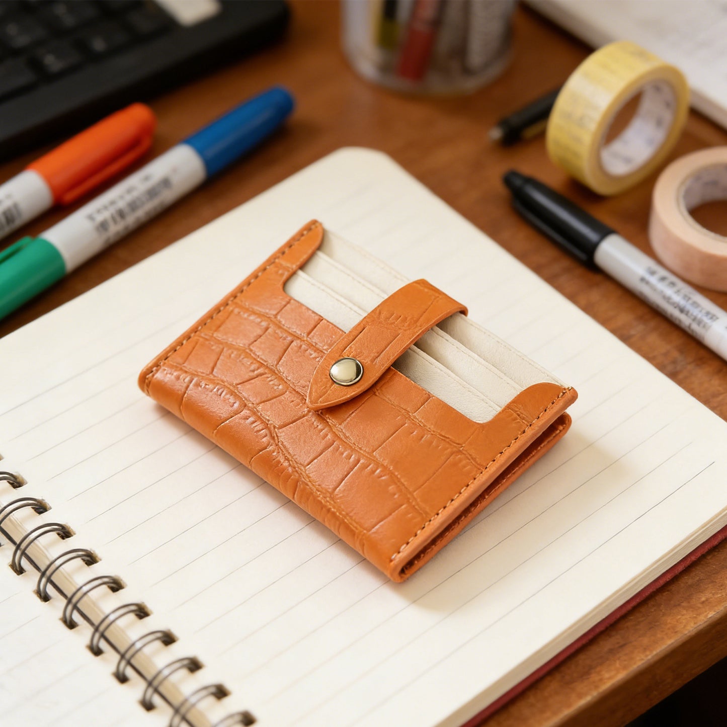 Simple Card Holder-Orange 6670