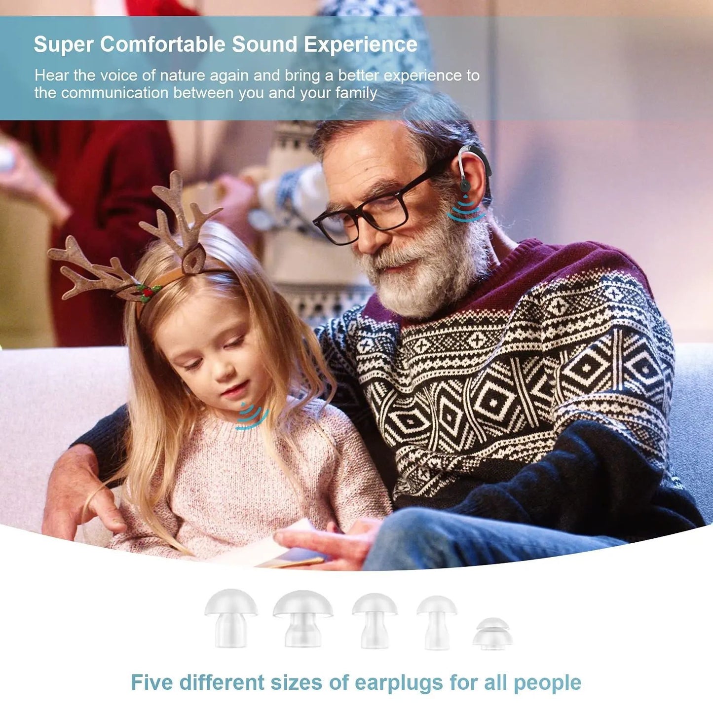 Behind-the-ear Aid Elderly Loudspeaker Noise Reduction
