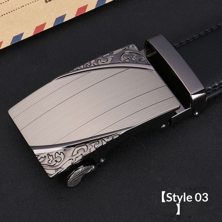 Men's Stylish Business Leather Belt - Versatile & Trendy Professional Style