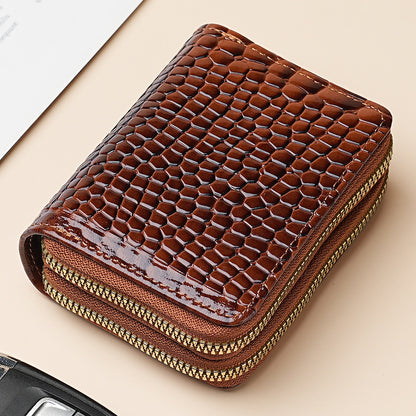 Large Capacity Card Sleeve Zipper Coin Purse For Women