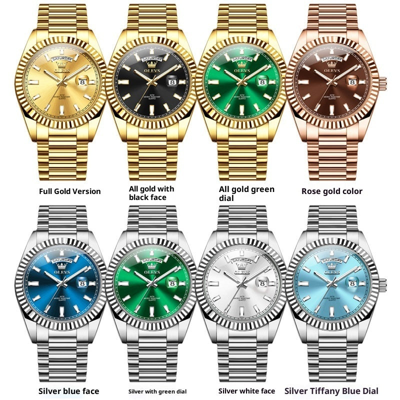 Stainless steel waterproof watch for men premium quality timepiece
