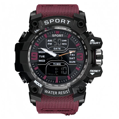 Boys Digital Sports Watch - Luminous Black Tech Electronic Timepiece