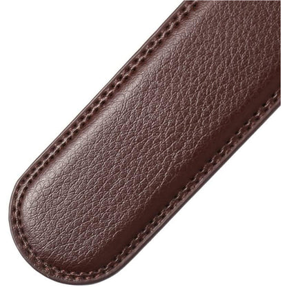 Men's Automatic Buckle Cowhide Belt - Genuine Leather Business Style