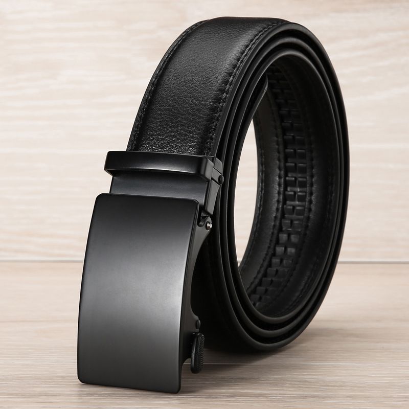 Men's Stylish Business Leather Belt - Versatile & Trendy Professional Style