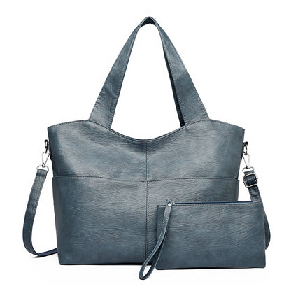 Women's Minimalist Crossbody Bag Set - Stylish Retro 2-Piece Collection