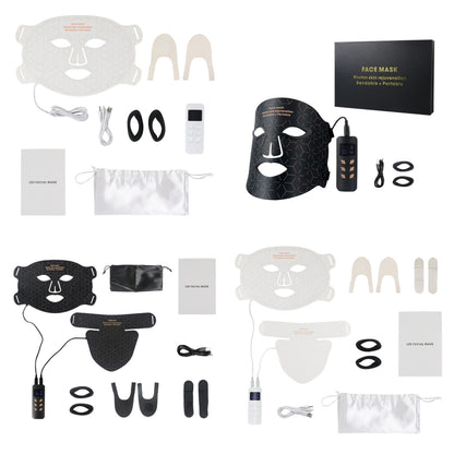 Premium LED light therapy mask silicone design for professional skin care at home
