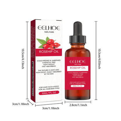 EELHOE Rosehip Facial Oil - Hydrating Multi-Use Oil for Face, Body & Hair