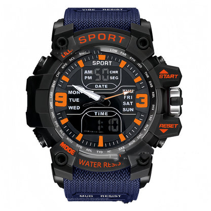 Boys Digital Sports Watch - Luminous Black Tech Electronic Timepiece