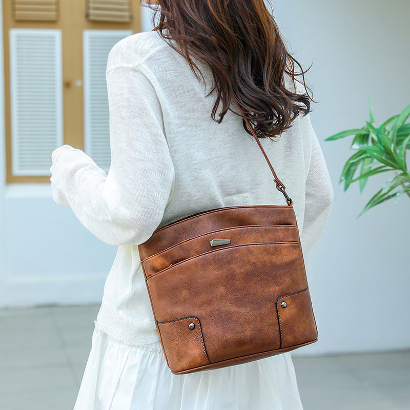 Retro Luxe Fashionable Versatile Multi-Function Shoulder Bag