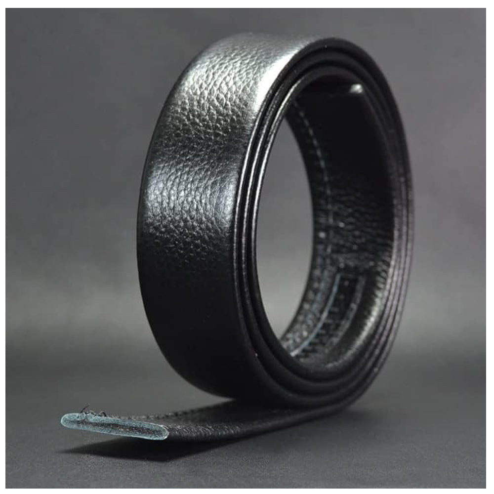 Men's Automatic Buckle Cowhide Belt - Genuine Leather Business Style