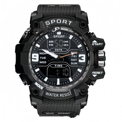 Boys Digital Sports Watch - Luminous Black Tech Electronic Timepiece