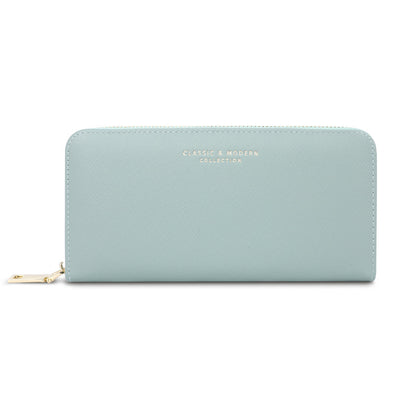 Wallet Fashion Women's Long Cross Pattern Zipper