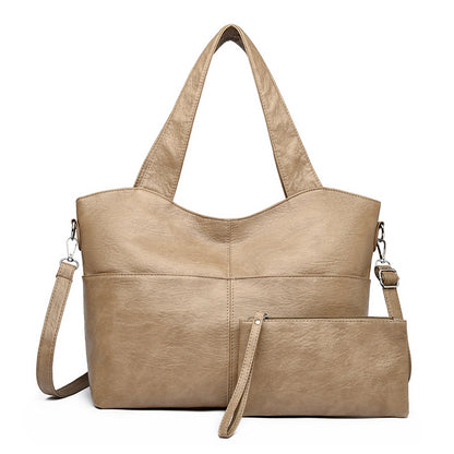 Women's Minimalist Crossbody Bag Set - Stylish Retro 2-Piece Collection