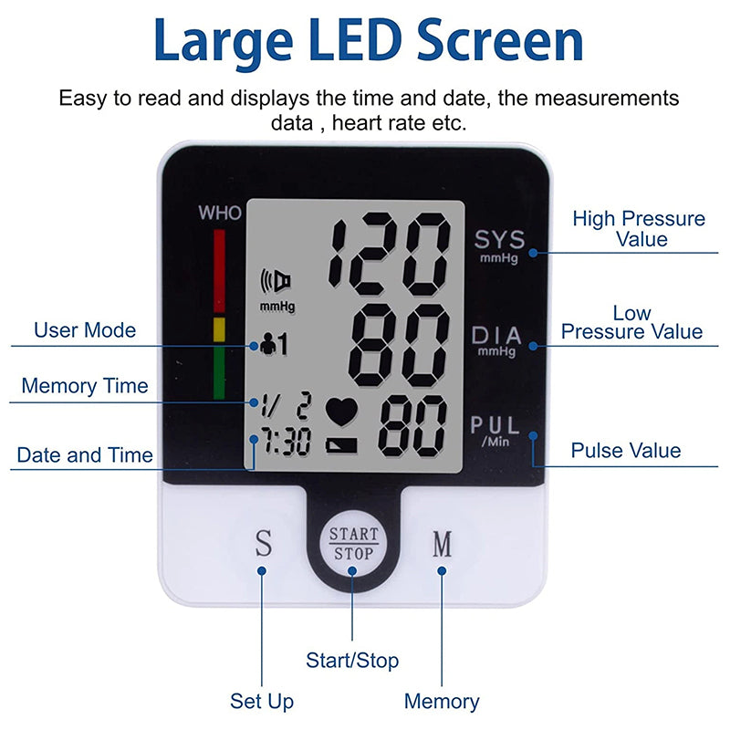 Home-use Arm-type Automatic High-precision Battery Sphygmomanometer