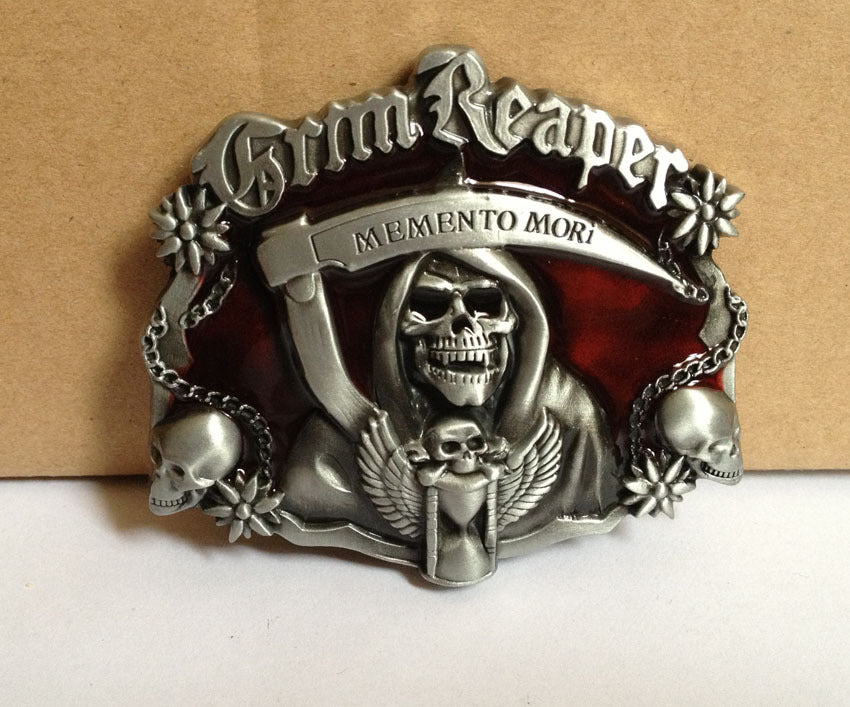 Red Ghost Head Series Belt Buckle