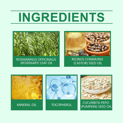 EELHOE Rosemary Hair Growth Oil - Anti-Breakage Scalp Nourishing Treatment