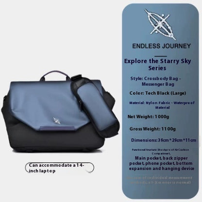 Light And Shadow Planetary Camera Crossbody Nebula Large Capacity Boys Shoulder Riding Chest Bag