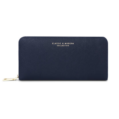 Wallet Fashion Women's Long Cross Pattern Zipper