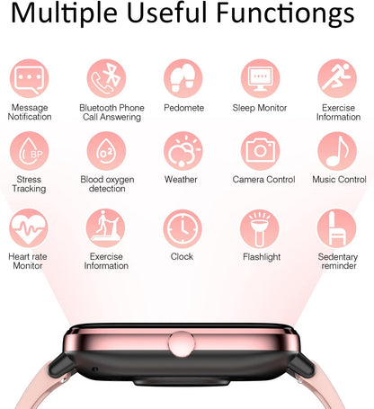 New Smartwatches Now On Sale, Featuring Message Alerts, Call Answering, Health Monitoring, Activity Tracking, Notification Reminders, And Fitness Functions.