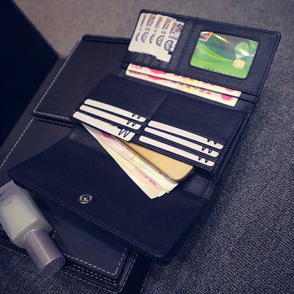 Women's Long Tri-fold Wallet Large-capacity Handbag